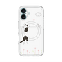 スリムプロテクションプレミアムケース with MagSafe［ 夢中に覗く三毛ねこ ］