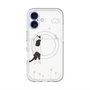 スリムプロテクションプレミアムケース with MagSafe［ 夢中に覗く三毛ねこ ］