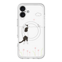 スリムプロテクションプレミアムケース with MagSafe［ 夢中に覗く三毛ねこ ］