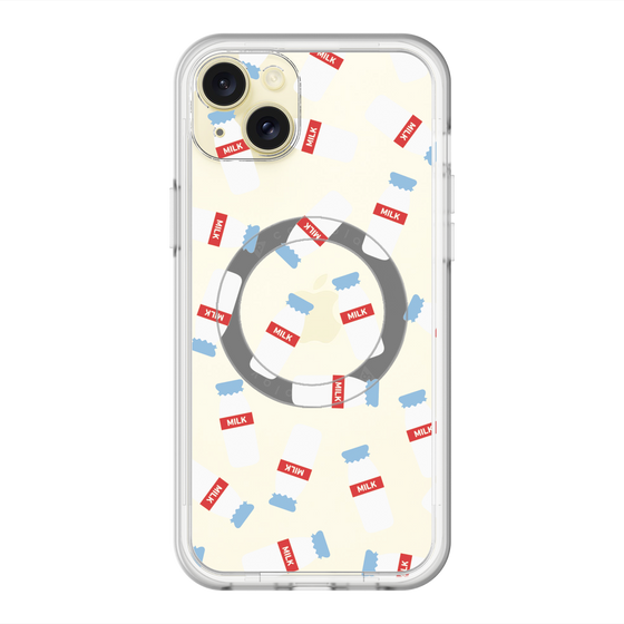 スリムプロテクションプレミアムケース with MagSafe［ おいしいミルク ］