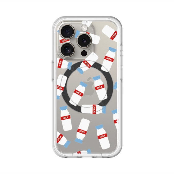 スリムプロテクションプレミアムケース with MagSafe［ おいしいミルク ］