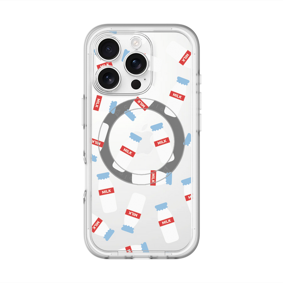 スリムプロテクションプレミアムケース with MagSafe［ おいしいミルク ］