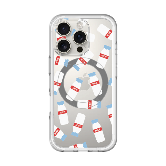スリムプロテクションプレミアムケース with MagSafe［ おいしいミルク ］