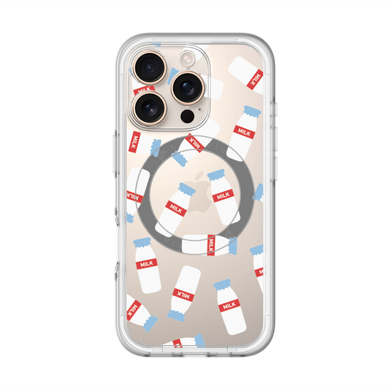 スリムプロテクションプレミアムケース with MagSafe［ おいしいミルク ］