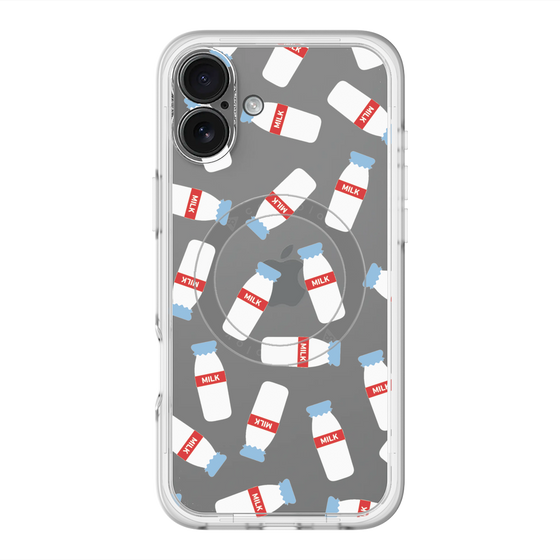 スリムプロテクションプレミアムケース with MagSafe［ おいしいミルク ］