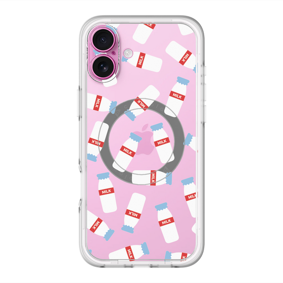 スリムプロテクションプレミアムケース with MagSafe［ おいしいミルク ］