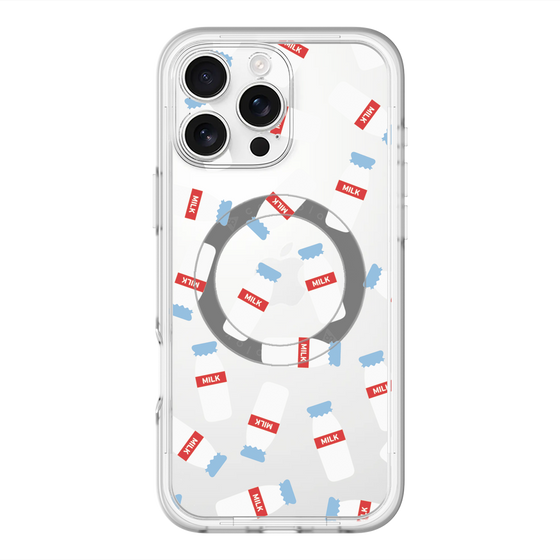 スリムプロテクションプレミアムケース with MagSafe［ おいしいミルク ］