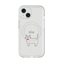 スリムプロテクションプレミアムケース with MagSafe［ 蝶ネクタイねこ - White ］