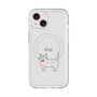 スリムプロテクションプレミアムケース with MagSafe［ 蝶ネクタイねこ - White ］