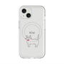 スリムプロテクションプレミアムケース with MagSafe［ 蝶ネクタイねこ - White ］