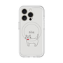 スリムプロテクションプレミアムケース with MagSafe［ 蝶ネクタイねこ - White ］