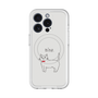 スリムプロテクションプレミアムケース with MagSafe［ 蝶ネクタイねこ - White ］
