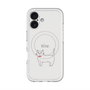 スリムプロテクションプレミアムケース with MagSafe［ 蝶ネクタイねこ - White ］