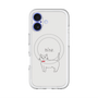 スリムプロテクションプレミアムケース with MagSafe［ 蝶ネクタイねこ - White ］