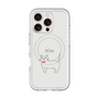 スリムプロテクションプレミアムケース with MagSafe［ 蝶ネクタイねこ - White ］