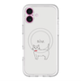スリムプロテクションプレミアムケース with MagSafe［ 蝶ネクタイねこ - White ］