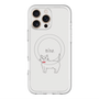 スリムプロテクションプレミアムケース with MagSafe［ 蝶ネクタイねこ - White ］
