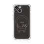 スリムプロテクションプレミアムケース with MagSafe［ 蝶ネクタイねこ - Black ］