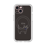 スリムプロテクションプレミアムケース with MagSafe［ 蝶ネクタイねこ - Black ］