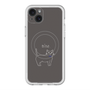 スリムプロテクションプレミアムケース with MagSafe［ 蝶ネクタイねこ - Black ］