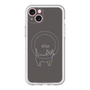 スリムプロテクションプレミアムケース with MagSafe［ 蝶ネクタイねこ - Black ］