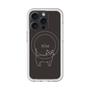 スリムプロテクションプレミアムケース with MagSafe［ 蝶ネクタイねこ - Black ］