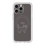 スリムプロテクションプレミアムケース with MagSafe［ 蝶ネクタイねこ - Black ］