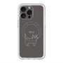 スリムプロテクションプレミアムケース with MagSafe［ 蝶ネクタイねこ - Black ］