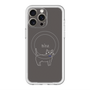 スリムプロテクションプレミアムケース with MagSafe［ 蝶ネクタイねこ - Black ］