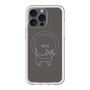 スリムプロテクションプレミアムケース with MagSafe［ 蝶ネクタイねこ - Black ］