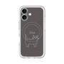 スリムプロテクションプレミアムケース with MagSafe［ 蝶ネクタイねこ - Black ］