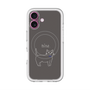 スリムプロテクションプレミアムケース with MagSafe［ 蝶ネクタイねこ - Black ］