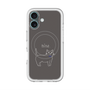 スリムプロテクションプレミアムケース with MagSafe［ 蝶ネクタイねこ - Black ］