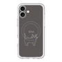 スリムプロテクションプレミアムケース with MagSafe［ 蝶ネクタイねこ - Black ］
