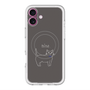 スリムプロテクションプレミアムケース with MagSafe［ 蝶ネクタイねこ - Black ］