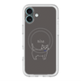 スリムプロテクションプレミアムケース with MagSafe［ 蝶ネクタイねこ - Black ］
