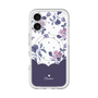スリムプロテクションプレミアムケース with MagSafe［ ツインドットフラワー - Navy ］