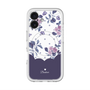 スリムプロテクションプレミアムケース with MagSafe［ ツインドットフラワー - Navy ］