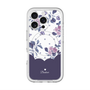 スリムプロテクションプレミアムケース with MagSafe［ ツインドットフラワー - Navy ］