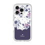 スリムプロテクションプレミアムケース with MagSafe［ ツインドットフラワー - Navy ］