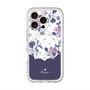 スリムプロテクションプレミアムケース with MagSafe［ ツインドットフラワー - Navy ］
