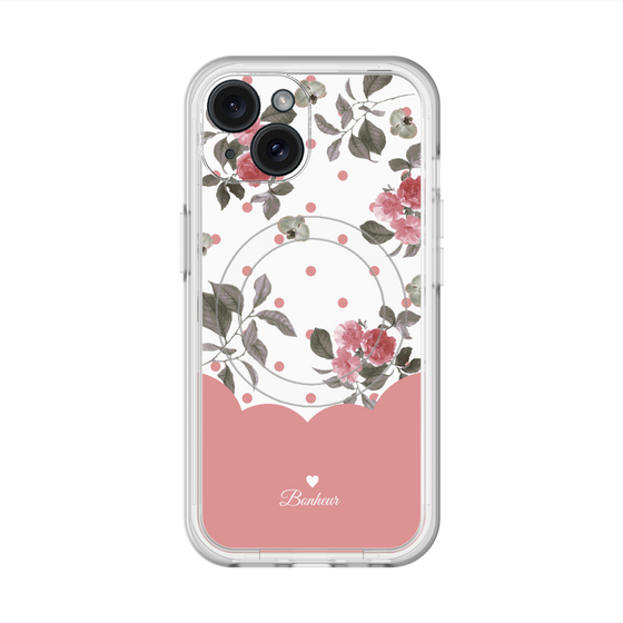 スリムプロテクションプレミアムケース with MagSafe［ ツインドットフラワー - Pink ］