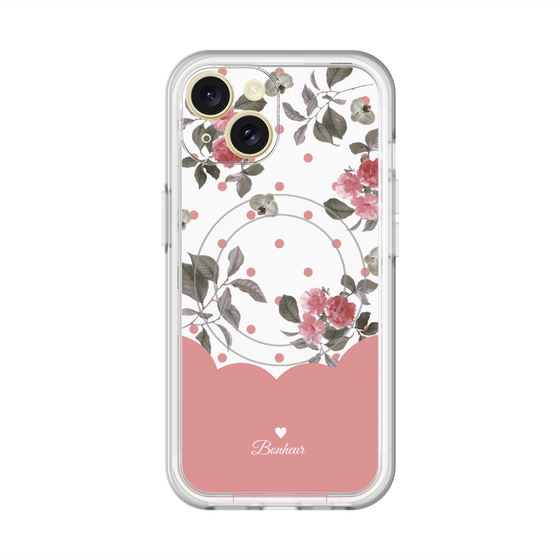 スリムプロテクションプレミアムケース with MagSafe［ ツインドットフラワー - Pink ］