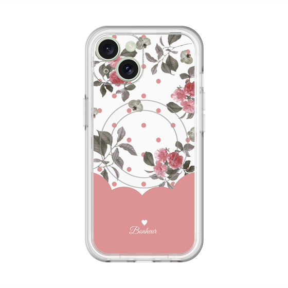 スリムプロテクションプレミアムケース with MagSafe［ ツインドットフラワー - Pink ］