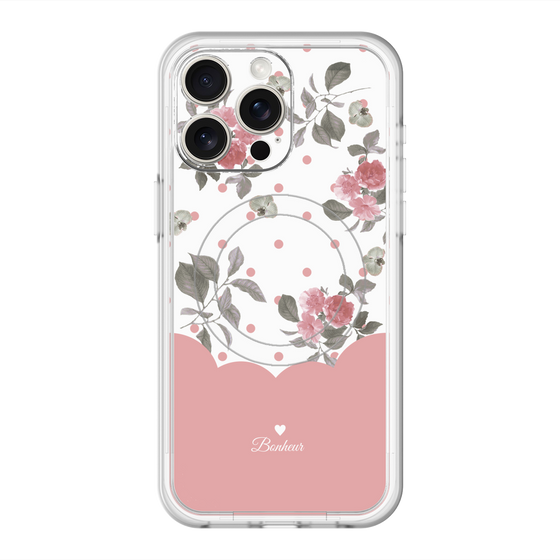 スリムプロテクションプレミアムケース with MagSafe［ ツインドットフラワー - Pink ］