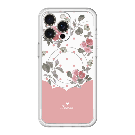 スリムプロテクションプレミアムケース with MagSafe［ ツインドットフラワー - Pink ］