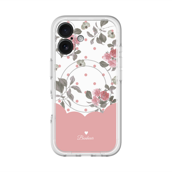 スリムプロテクションプレミアムケース with MagSafe［ ツインドットフラワー - Pink ］