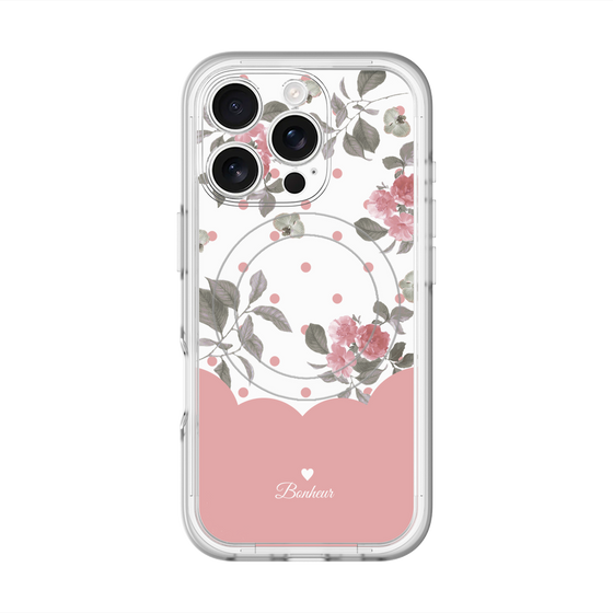 スリムプロテクションプレミアムケース with MagSafe［ ツインドットフラワー - Pink ］