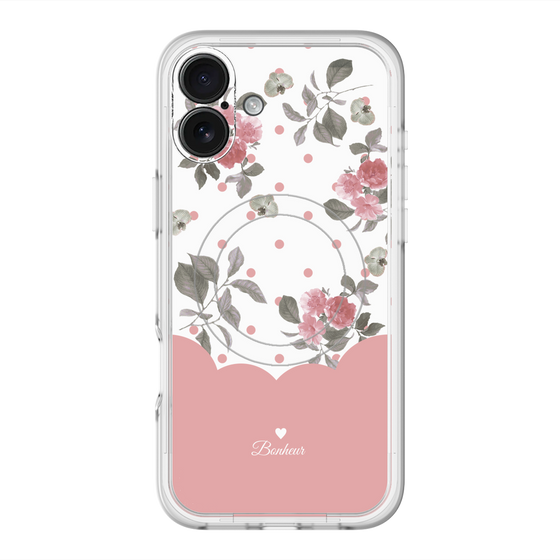 スリムプロテクションプレミアムケース with MagSafe［ ツインドットフラワー - Pink ］
