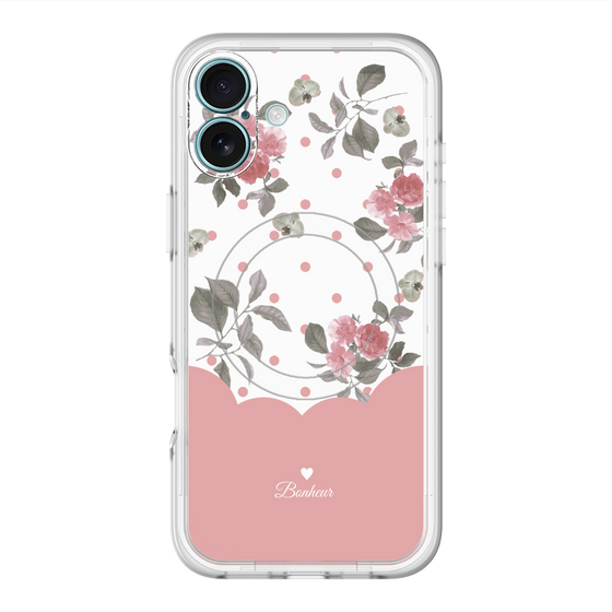スリムプロテクションプレミアムケース with MagSafe［ ツインドットフラワー - Pink ］